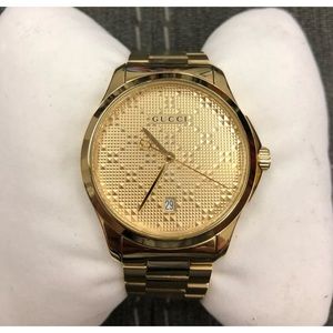 Gucci Swiss Quartz And Alloy Dress Gold-Toned Watch